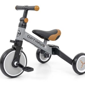 Dreirad, Laufrad Optimus 3-in-1 Grau MM
