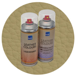 Lederfarbe mit TopClear in RAL 1020 Olivgelb