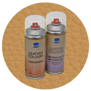 Lederfarbe mit TopClear in RAL 1024 Ockergelb