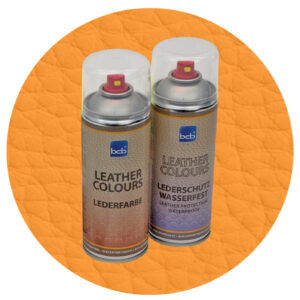 Lederfarbe mit TopClear in RAL 1033 Dahliengelb