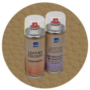 Lederfarbe mit TopClear in RAL 1036 Perlgold