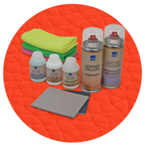 Lederreparaturset in RAL 2004 Reinorange