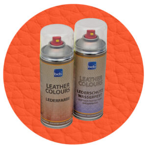 Lederfarbe mit TopClear in RAL 2008 Hellrotorange
