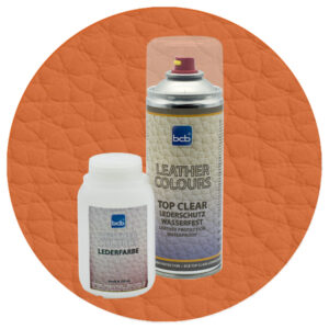 Lederfarbe 250ml mit TopClear in RAL 2010 Signalorange