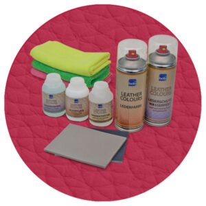 Lederreparaturset in RAL 3027 Himbeerrot