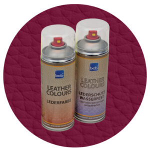 Lederfarbe mit TopClear in RAL 4004 Bordeauxviolett