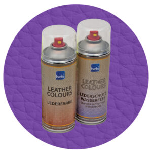 Lederfarbe mit TopClear in RAL 4005 Blaulila