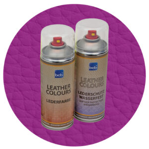 Lederfarbe mit TopClear in RAL 4008 Signalviolett