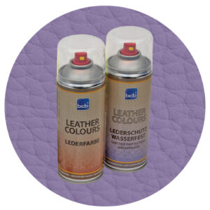 Lederfarbe mit TopClear in RAL 4011 Perlviolett