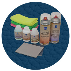 Lederreparaturset in RAL 5001 Grünblau
