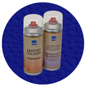 Lederfarbe mit TopClear in RAL 5002 Ultramarinblau