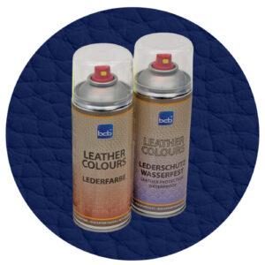 Lederfarbe mit TopClear in RAL 5003 Saphirblau