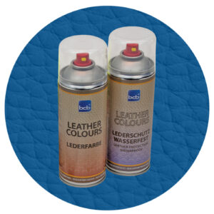 Lederfarbe mit TopClear in RAL 5007 Brillantblau