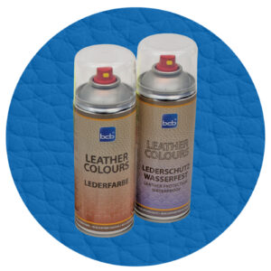 Lederfarbe mit TopClear in RAL 5015 Himmelblau