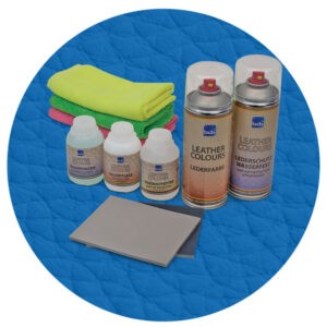 Lederreparaturset in RAL 5015 Himmelblau