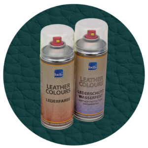 Lederfarbe mit TopClear in RAL 5020 Ozeanblau