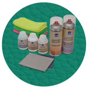 Lederreparaturset in RAL 5021 Wasserblau