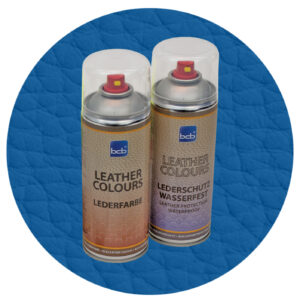 Lederfarbe mit TopClear in RAL 5023 Fernblau