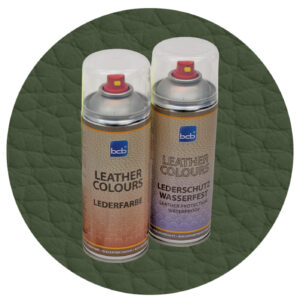 Lederfarbe mit TopClear in RAL 6003 Olivgrün