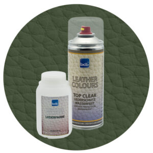 Lederfarbe 250ml mit TopClear in RAL 6003 Olivgrün
