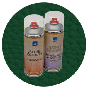Lederfarbe mit TopClear in RAL 6005 Moosgrün