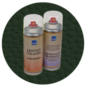 Lederfarbe mit TopClear in RAL 6007 Flaschengrün