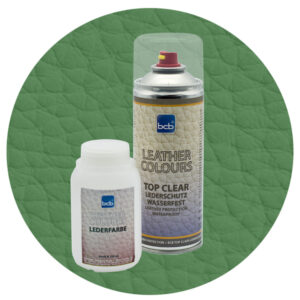 Lederfarbe 250ml mit TopClear in RAL 6011 Resedagrün
