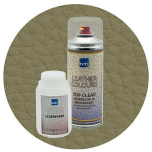 Lederfarbe 250ml mit TopClear in RAL 6013 Schilfgrün