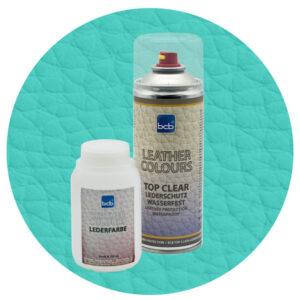 Lederfarbe 250ml mit TopClear in RAL 6027 Lichtgrün