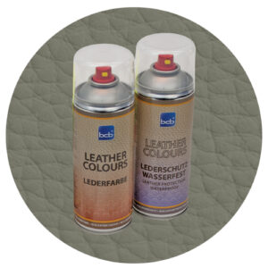 Lederfarbe mit TopClear in RAL 7003 Moosgrau