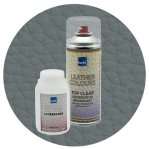 Lederfarbe 250ml mit TopClear in RAL 7005 Mausgrau