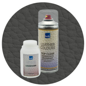 Lederfarbe 250ml mit TopClear in RAL 7022 Umbragrau