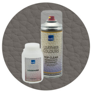 Lederfarbe 250ml mit TopClear in RAL 7039 Quarzgrau