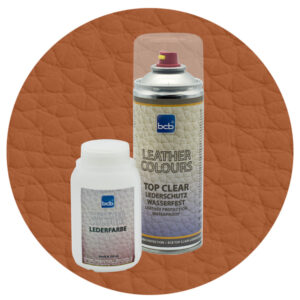 Lederfarbe 250ml mit TopClear in RAL 8001 Ockerbraun
