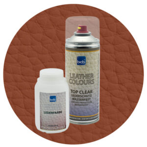 Lederfarbe 250ml mit TopClear in RAL 8003 Lehmbraun
