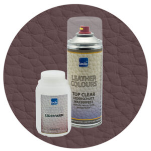 Lederfarbe 250ml mit TopClear in RAL 8019 Graubraun