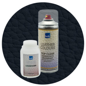 Lederfarbe 250ml mit TopClear in RAL 9011 Graphitschwarz