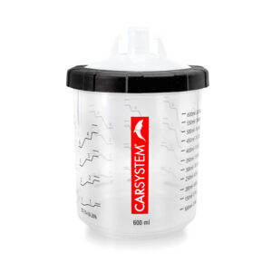 Einweglackierbecher Set mit 600ml Bechern und 125µm Sieb CS