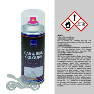 Motorradlack in Spraydose für BMW 592 alpinweiss