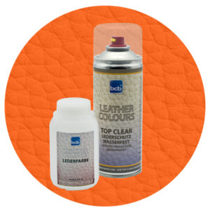 Lederfarbe 250ml mit TopClear in RAL 2000 Gelborange