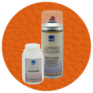 Lederfarbe 250ml mit TopClear in RAL 2009 Verkehrsorange