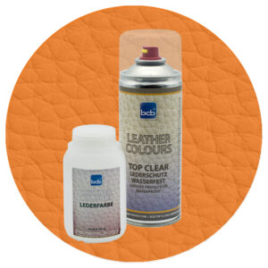 Lederfarbe 250ml mit TopClear in RAL 2011 Tieforange