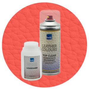 Lederfarbe 250ml mit TopClear in RAL 2012 Lachsorange