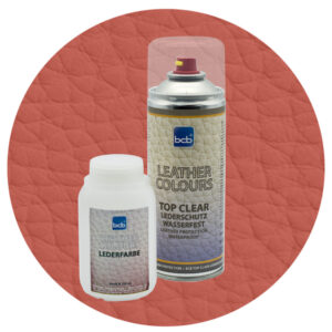 Lederfarbe 250ml mit TopClear in RAL 2013 Perlorange