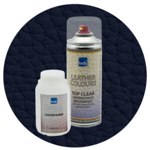 Lederfarbe 250ml mit TopClear in RAL 5004 Schwarzblau