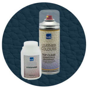 Lederfarbe 250ml mit TopClear in RAL 5008 Graublau