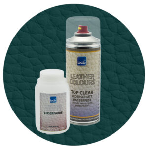 Lederfarbe 250ml mit TopClear in RAL 5020 Ozeanblau