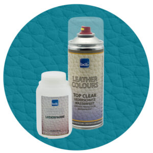 Lederfarbe 250ml mit TopClear in RAL 5025 Perlenzian