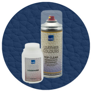 Lederfarbe 250ml mit TopClear in RAL 5026 Perlnachtblau