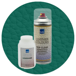 Lederfarbe 250ml mit TopClear in RAL 6036 Perlopalgrün